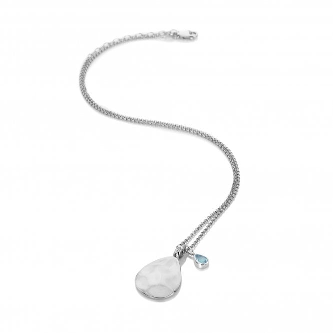 hot diamonds December Birthstone Teardrop Pendant