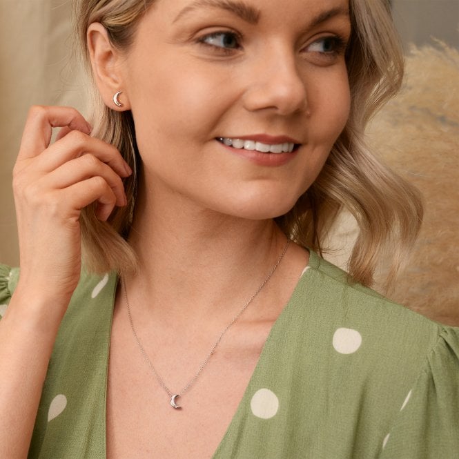 Hot Diamonds Diamond Amulet Crescent Earrings