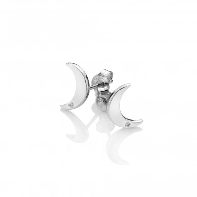 hot diamonds Diamond Amulet Crescent Earrings