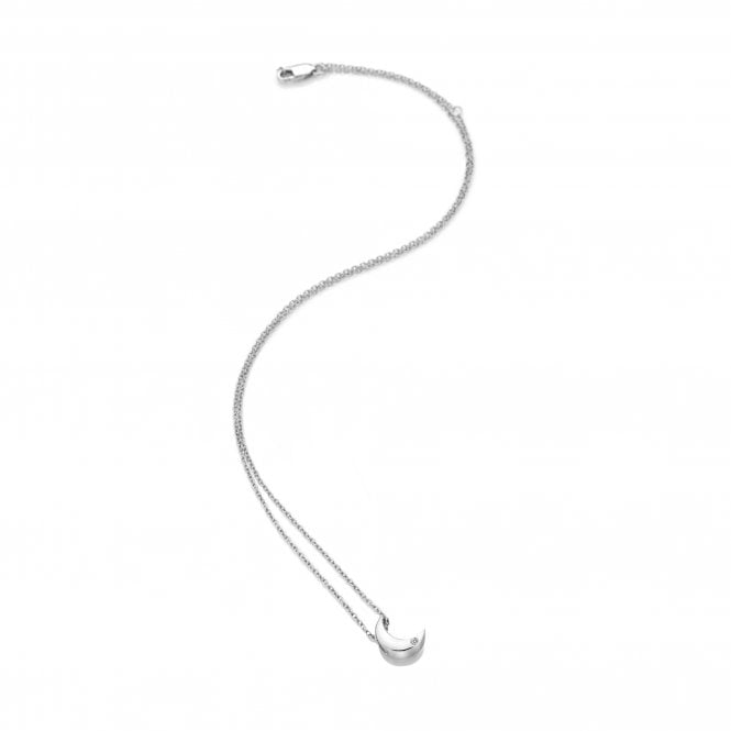 hot diamonds Diamond Amulet Crescent Pendant