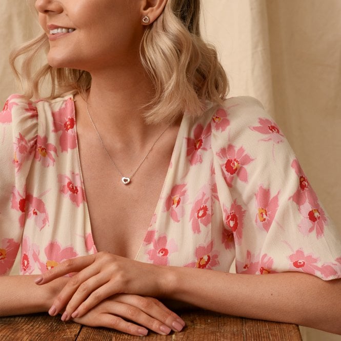 Hot Diamonds Diamond Amulet Heart Earrings