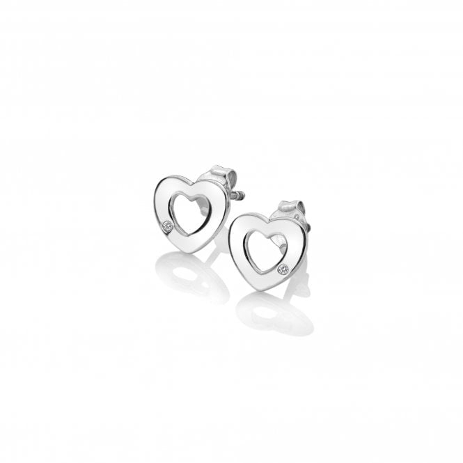 hot diamonds Diamond Amulet Heart Earrings