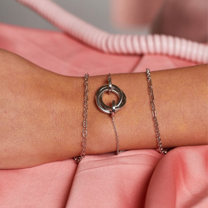 Hot Diamonds Diamond Cut Oval Bracelet