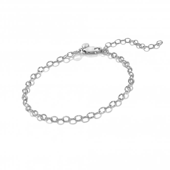 hot diamonds Diamond Cut Oval Bracelet