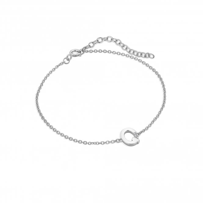 hot diamonds Diamond Letter Q Bracelet