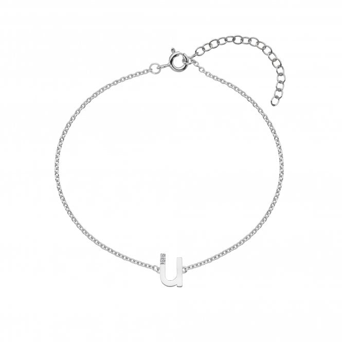 Hot Diamonds Diamond Letter U Bracelet