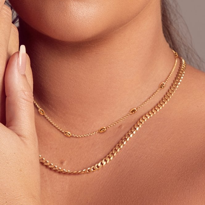 Hot Diamonds Embrace Oval Cable Chain - 40-45cm