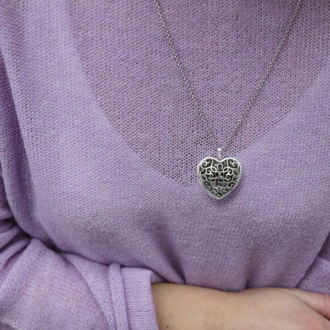 Hot Diamonds Embracing Heart Locket - Large