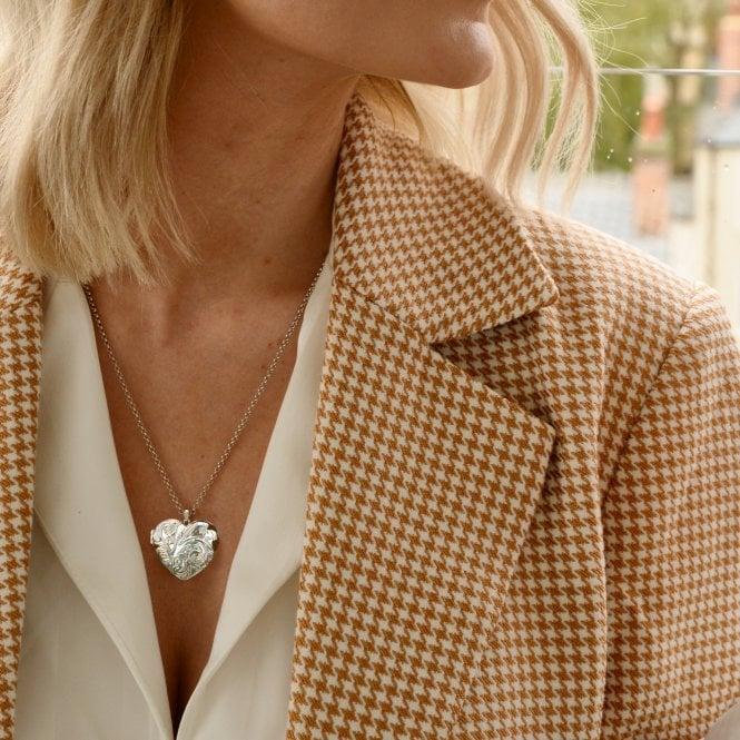 Hot Diamonds Engraved Heart Locket