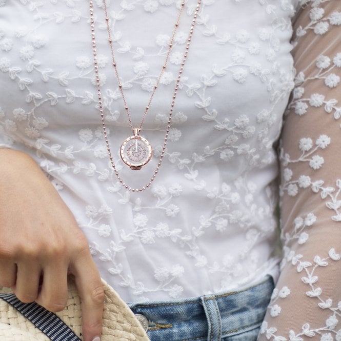 Hot Diamonds Entro Coin - Rose Gold Plated - 25mm