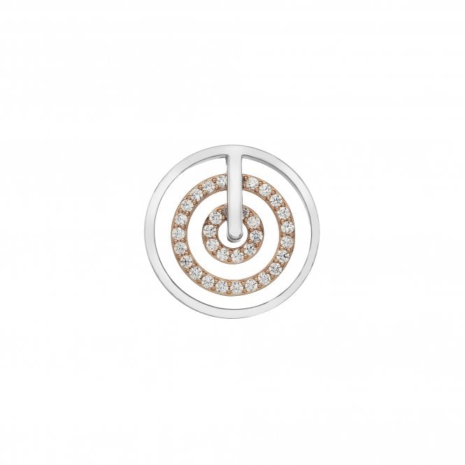 Hot Diamonds Entro Coin - Rose Gold Plated - 25mm