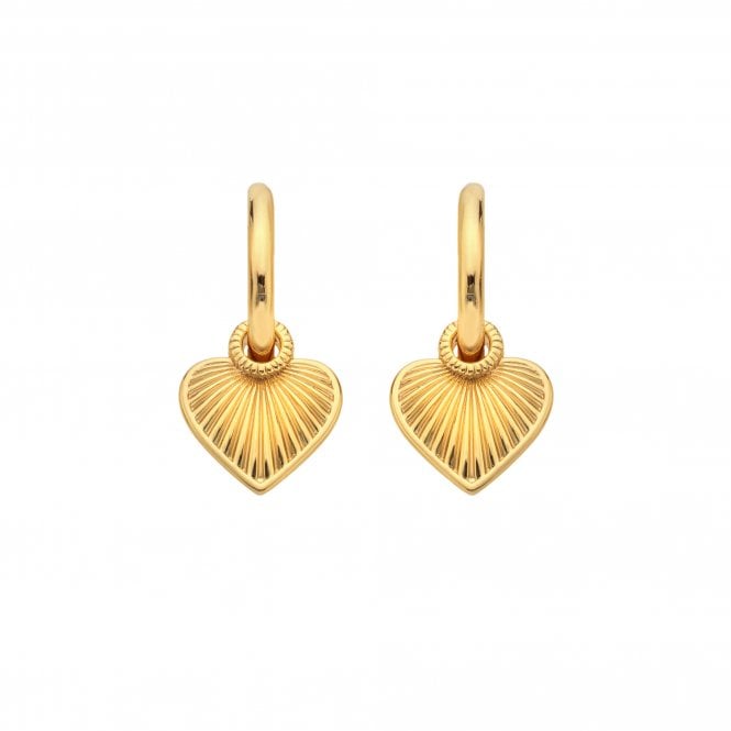 Hot Diamonds Essence Heart Huggie Earrings