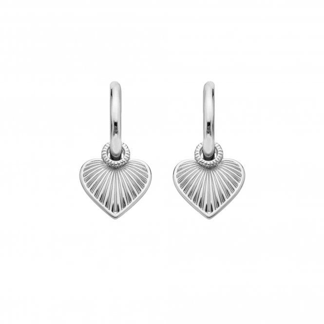 Hot Diamonds Essence Heart Huggie Earrings