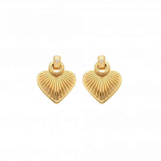 Hot Diamonds Essence Heart Stud Earrings