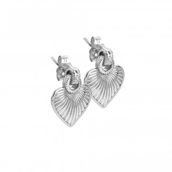 hot diamonds Essence Heart Stud Earrings