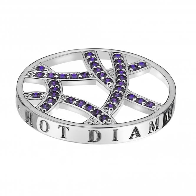 hot diamonds Fantasy Sparkle Arc Coin - 33mm