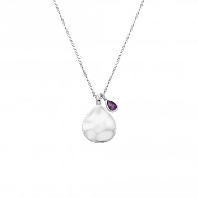 Hot Diamonds February Birthstone Teardrop Pendant