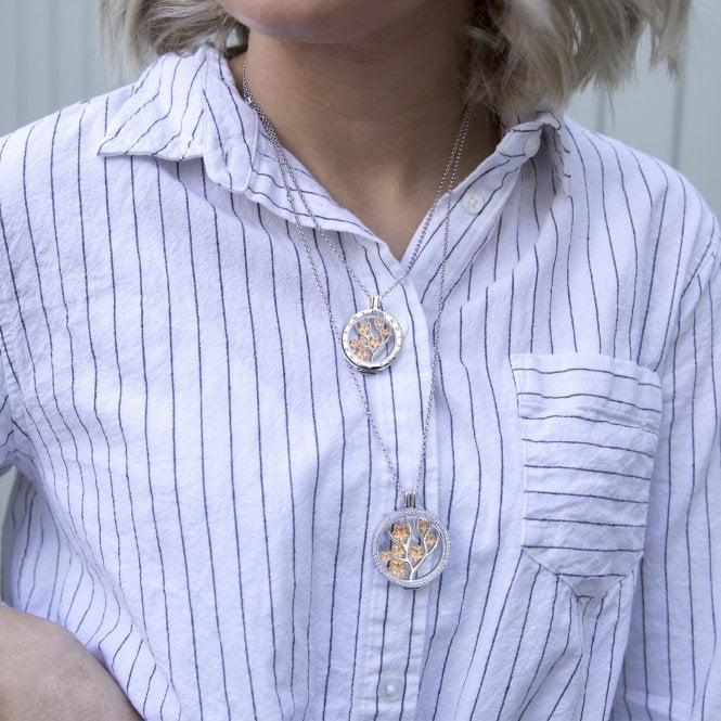 Hot Diamonds Fiore Coin - Rose Gold Plate - 25mm