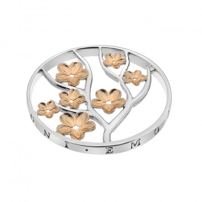 hot diamonds Fiore Coin - Rose Gold Plate - 33mm