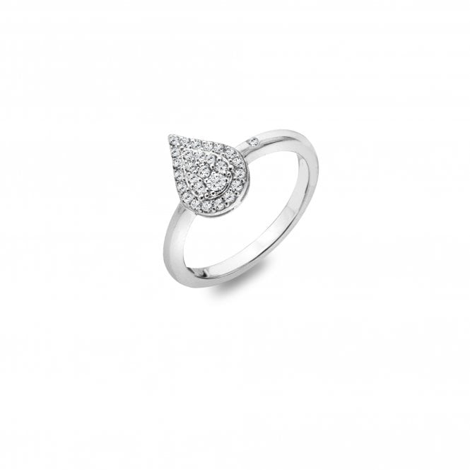 Hot Diamonds Glimmer White Topaz Ring