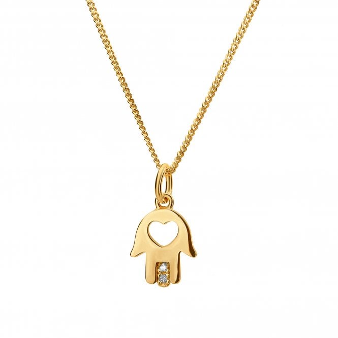 hot diamonds Hamsa Hand Micro Amulet Pendant