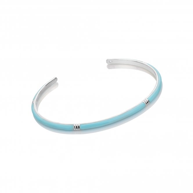 hot diamonds HD X Tasha Ghouri Enamel Bangle - Blue