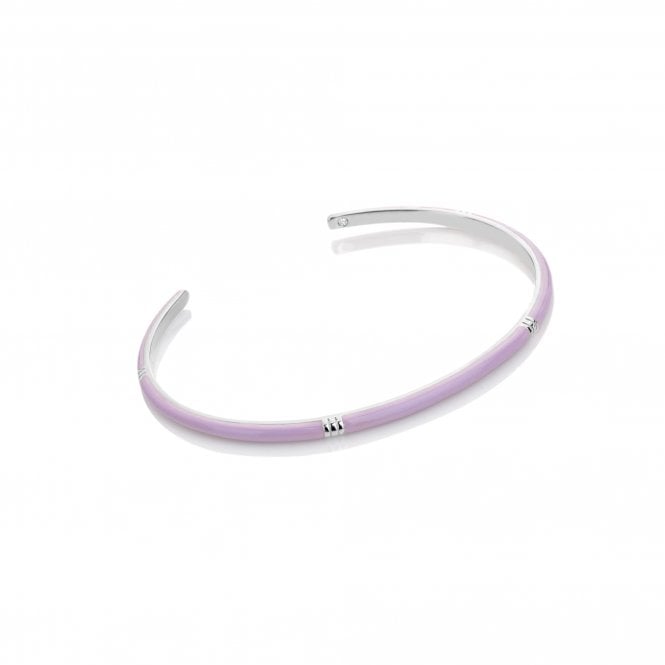 hot diamonds HD X Tasha Ghouri Enamel Bangle - Lilac
