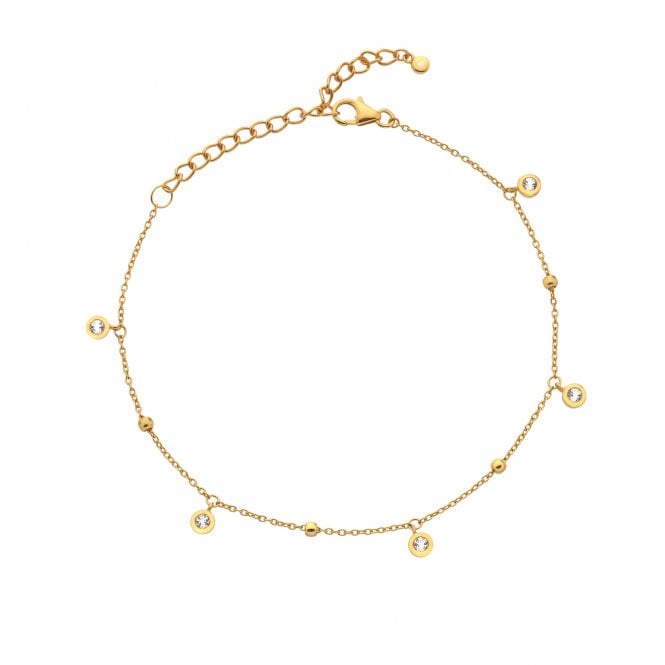 Hot Diamonds HDXGEM Droplet Bracelet - White Topaz