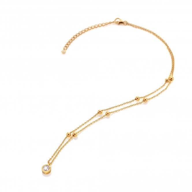 hot diamonds HDXGEM Droplet Necklace