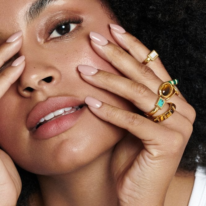 Hot Diamonds HDXGEM Rectangle Ring - Turquoise