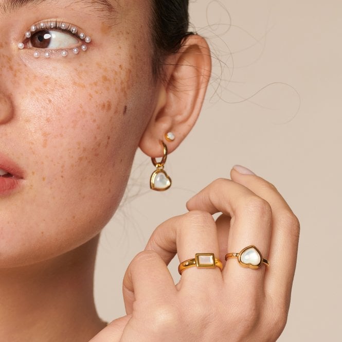 Hot Diamonds Heart Ring - MOP