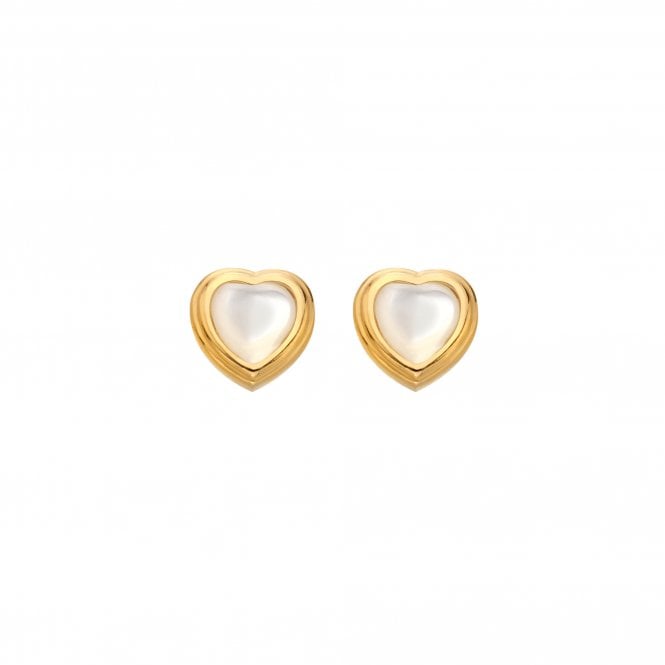 Hot Diamonds Heart Stud Earrings - MOP