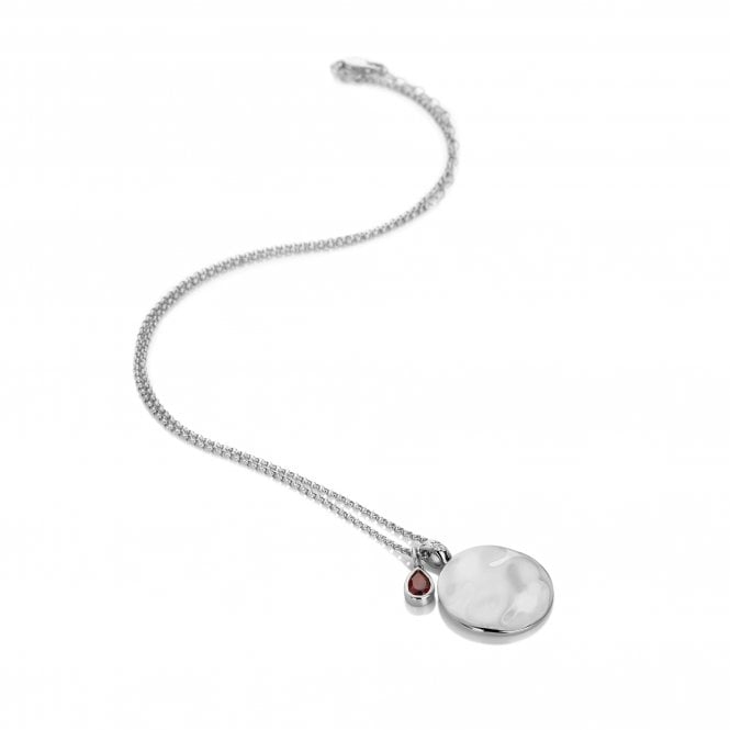 hot diamonds January Birthstone Circle Pendant