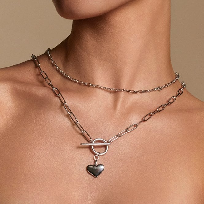 Hot Diamonds Linked Heart Necklace