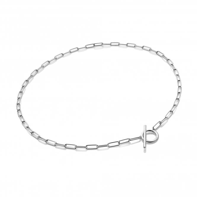 hot diamonds Linked T-Bar Necklace