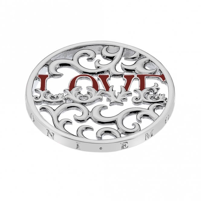 hot diamonds Love Wreath Silver Plated coin - 33mm