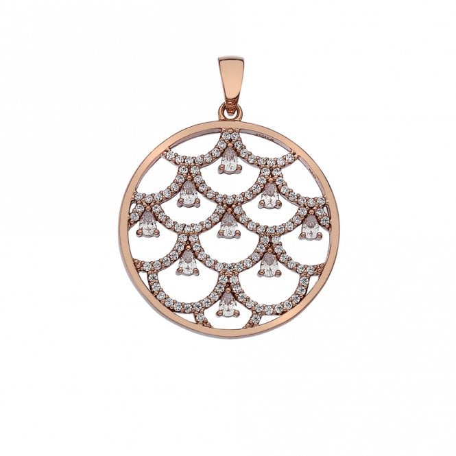 hot diamonds Lust Layer Pendant - Rose Gold Plated
