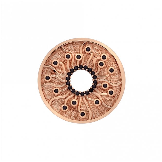 hot diamonds Many Paths Rose Gold Plated Coin -33mm