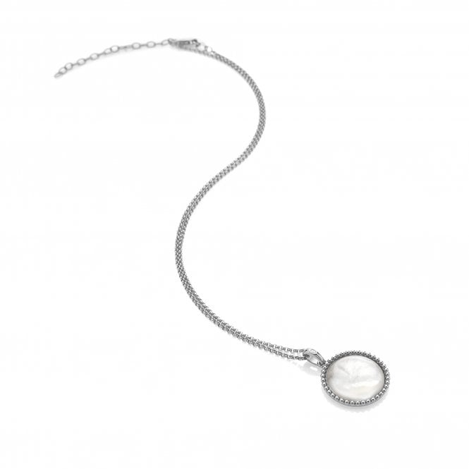 hot diamonds Mother of Pearl Circle Pendant