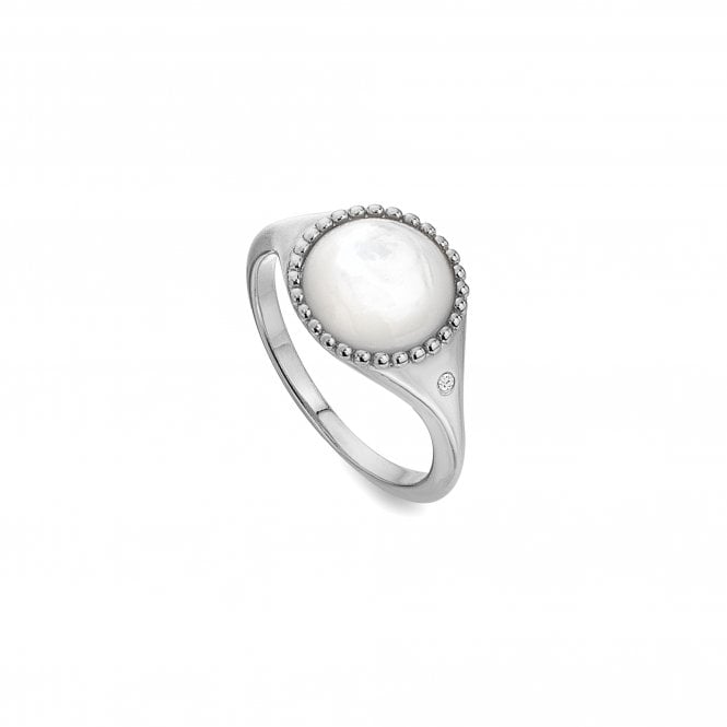 Hot Diamonds Mother Of Pearl Circle Ring