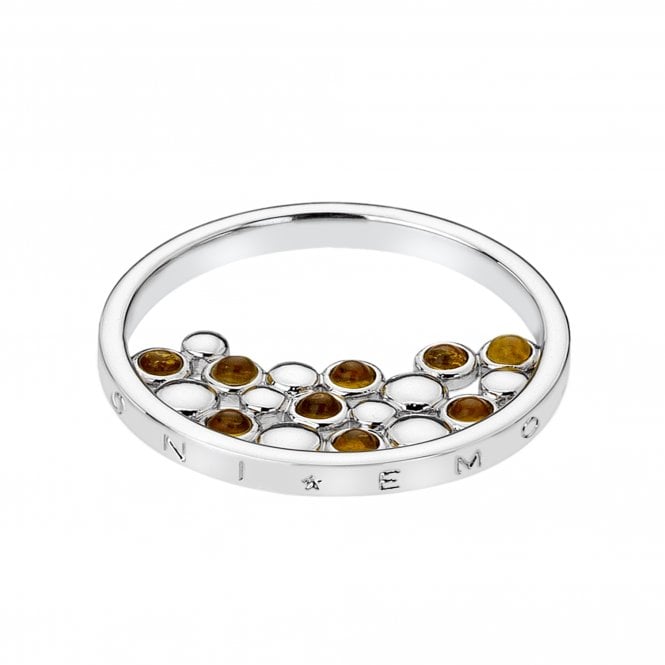 hot diamonds Nettare Coin - Amber - 25mm