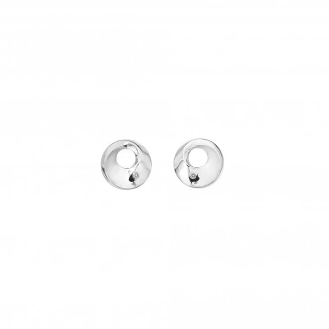 Hot Diamonds Quest Circle Stud Earrings - Plain