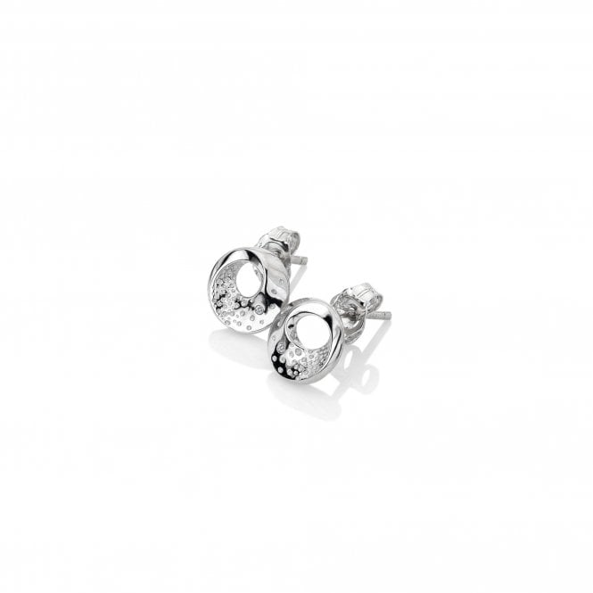 hot diamonds Quest Circle Stud Earrings