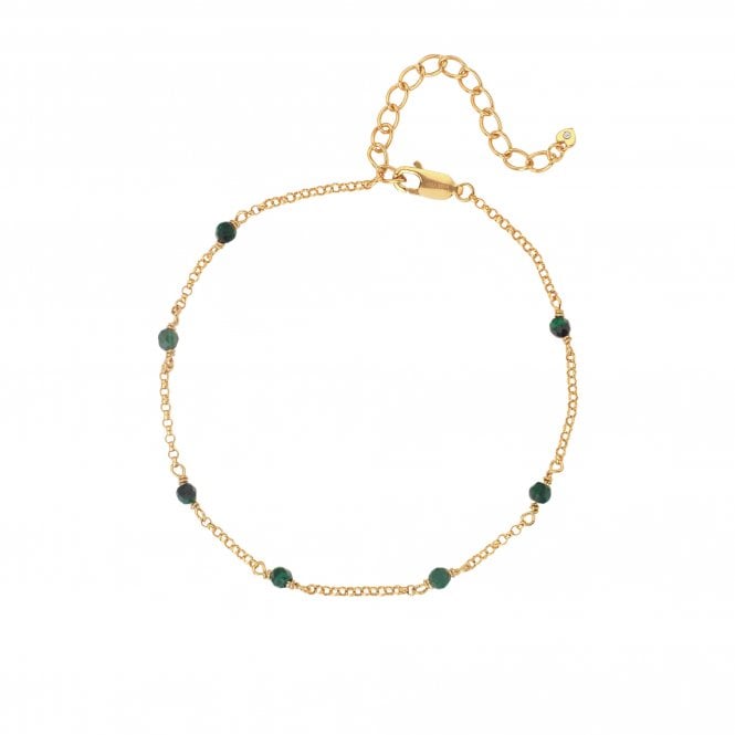 Hot Diamonds Revive Malachite Bracelet