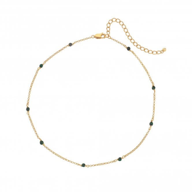 Hot Diamonds Revive Malachite Choker (32-39cm)