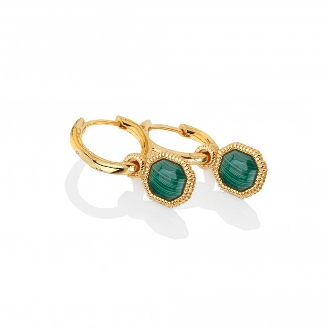 Hot Diamonds Revive Malachite Earrings