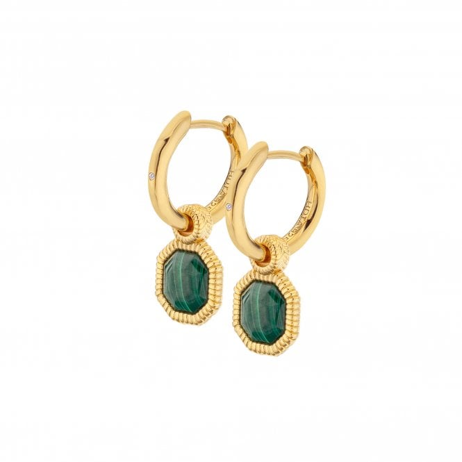 Hot Diamonds Revive Malachite Earrings