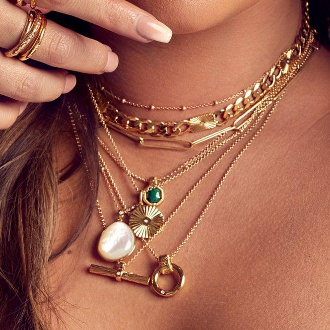Hot Diamonds Revive Malachite Pendant