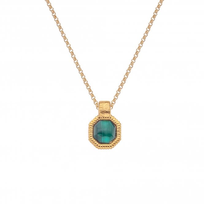 Hot Diamonds Revive Malachite Pendant
