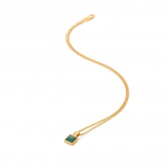hot diamonds Revive Malachite Square Pendant